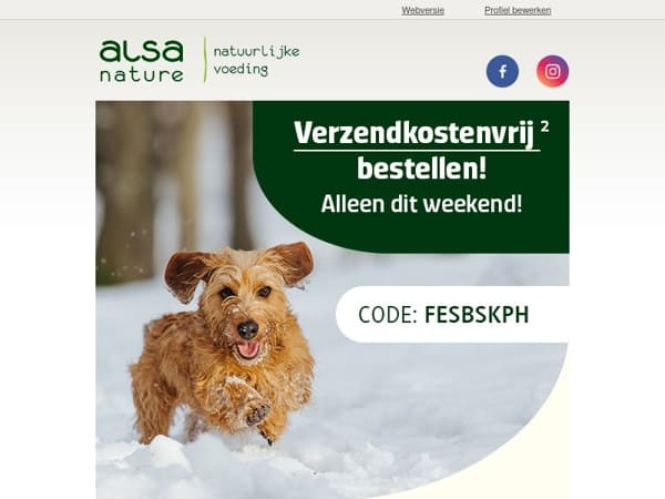 🥳 Nu verzendkostenvrij bestellen bij alsa-nature!