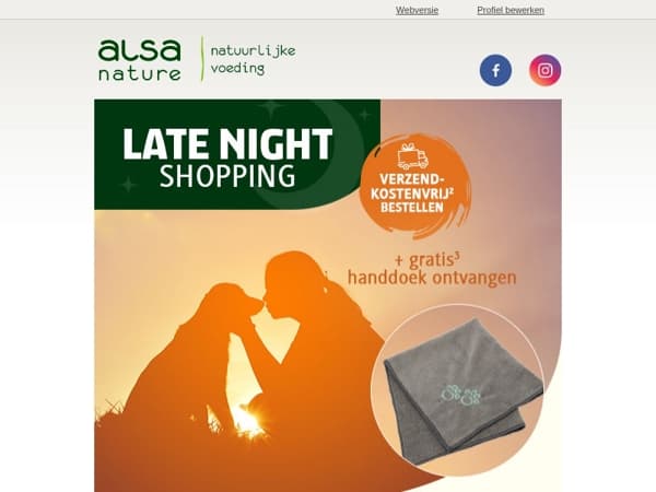 🐕 Alleen VANAVOND Verzendkostenvrij + gratis artikel