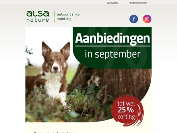 ✨ Tot 25% korting op heel veel producten!