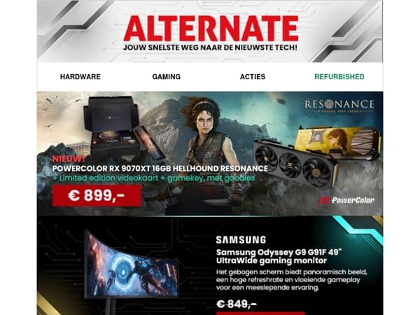 Alternate weekaanbiedingen