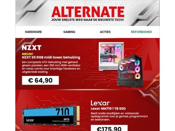 Alternate weekaanbiedingen