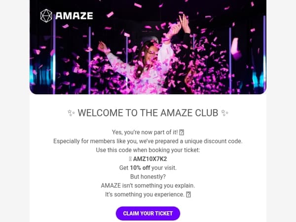 You're in! 🤩