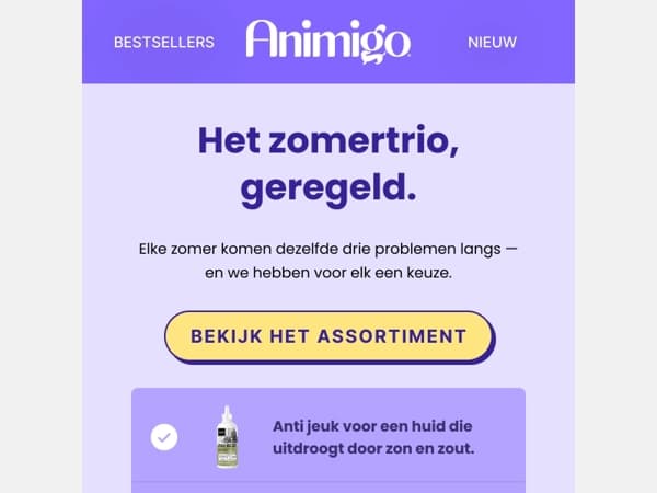 Drie zomerproblemen, drie oplossingen
