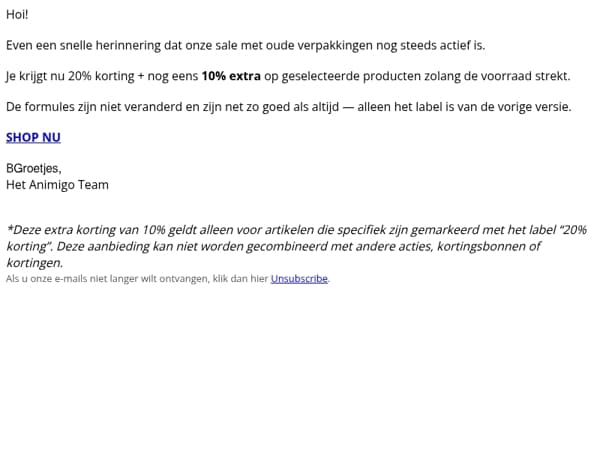 Speciale aanbieding: extra korting vandaag!