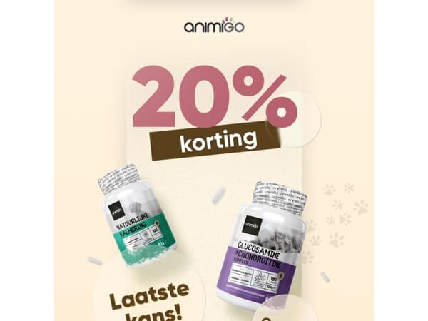 Laatste kans op 20% korting