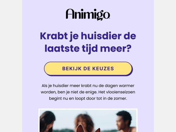 Krabt je huisdier de laatste tijd meer?