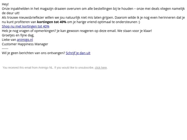 Zorg goed voor je huisdier nu met hoge korting