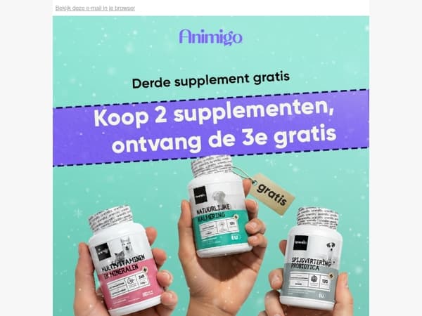 2+1 gratis; mis het niet!