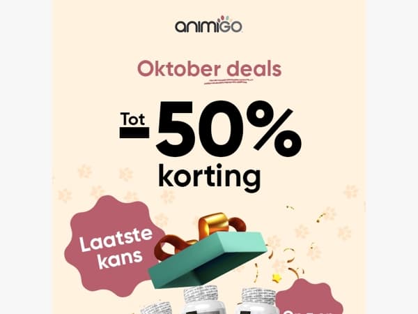 Laatste kans op mega herfst deals..