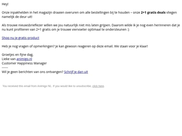 Verwen je viervoeter met gratis producten