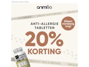 Laatste kans: 20% korting op Anti-Allergie