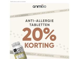 Nu -20% korting op Anti-Allergie