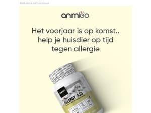 Help je viervoeter op tijd tegen allergie 🐾