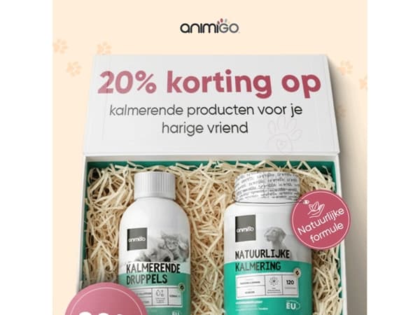 Nu 20% korting op kalmerende supplementen!