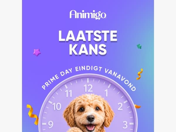 Eindigt vanavond: Prime Day-kortingen voor je viervoeter