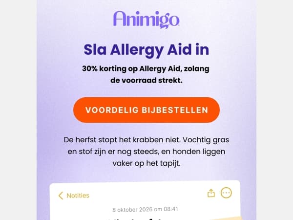 Allergy Aid, zolang de voorraad strekt