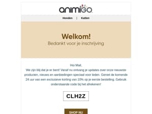 Welkom bij Animigo!