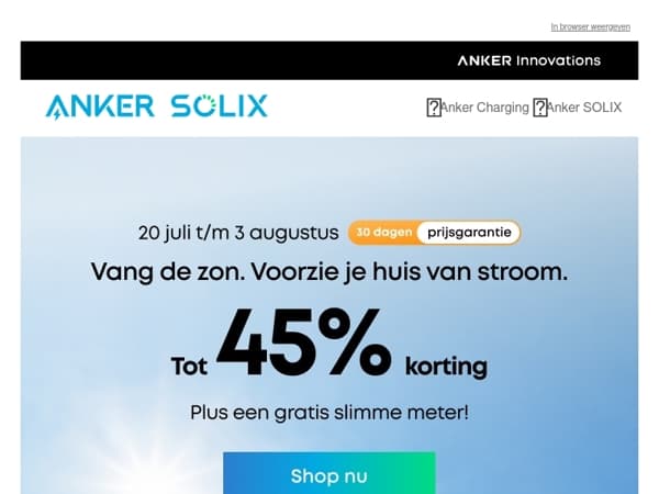 Tot 45% korting ⚡️ Pak nu je voordeel!