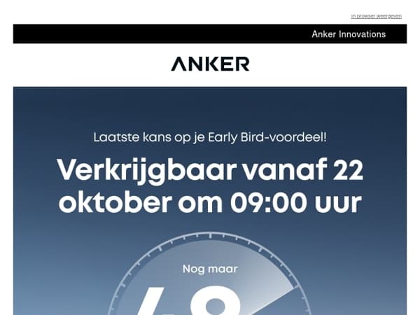⏰ Nog 48 uur: je Early Bird-korting loopt af
