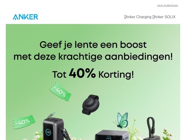 🍀 Laatste 24 uur! Grijp je kans om 40% te besparen op lente essentials