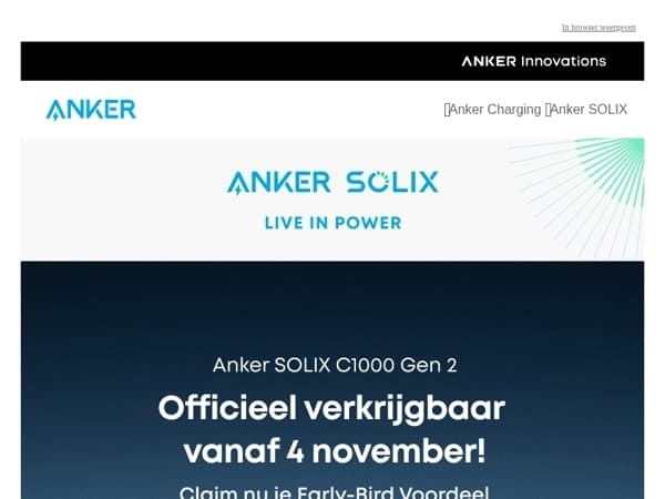 ⏰ C1000 Gen 2 verkrijgbaar vanaf 4 november