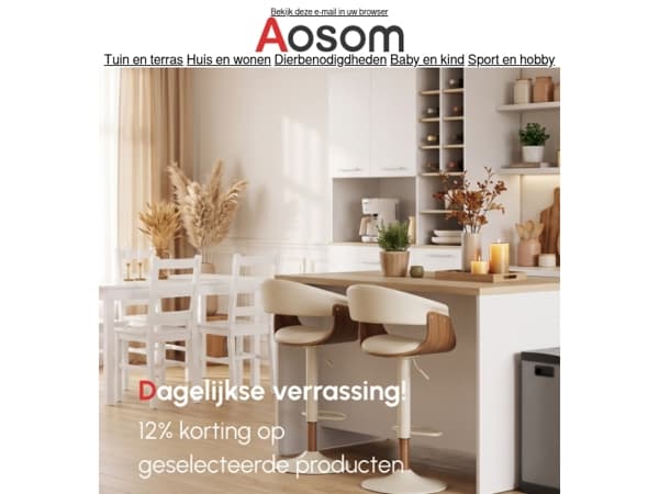 Grote uitverkoop: pak nu 12% korting!
