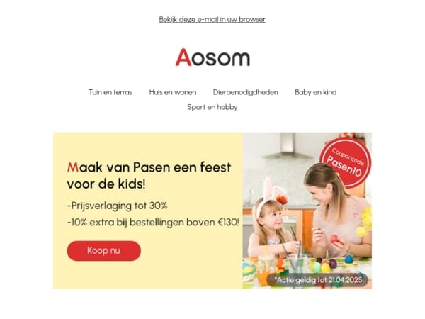 🎯 Maak van Pasen een feest!