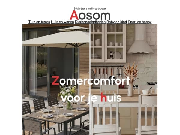 Zomercomfort voor binnen en buiten