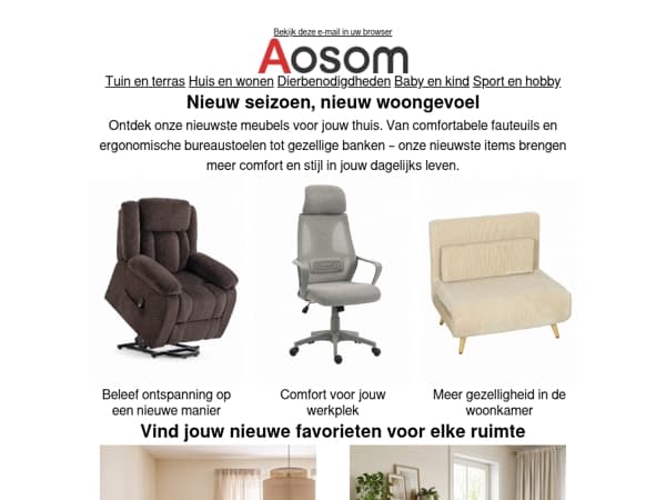 Nieuw voor gezellige momenten thuis