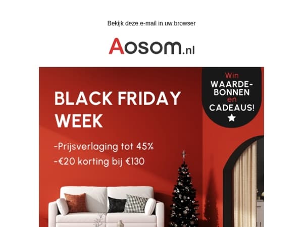 ✨ Het is Black Week! Prijzen dalen tot 45%