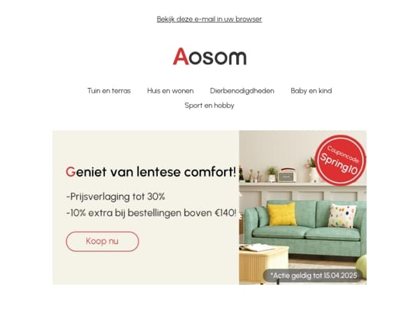 Geniet van lentese comfort! 🍃