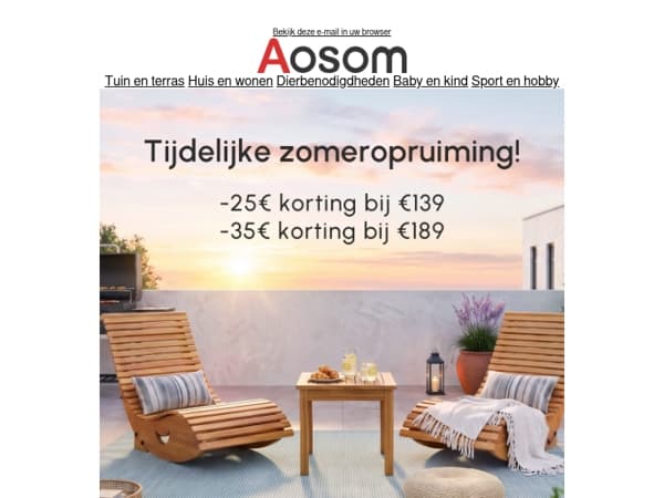 Laatste kans: zomeropruiming met extra korting!