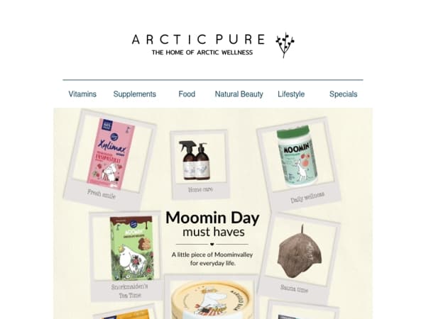 🤍 Happy Moomin Day — all Moomin products −20%