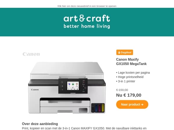 DAGDEAL: Canon Maxify GX1050 printer 🖨️