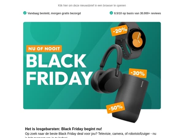 Het is begonnen: Black Friday start nu 🔥