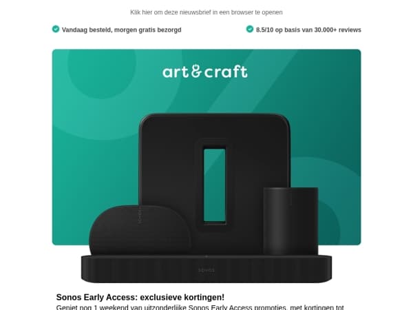 Enkel nog dit weekend hoge kortingen op Sonos!