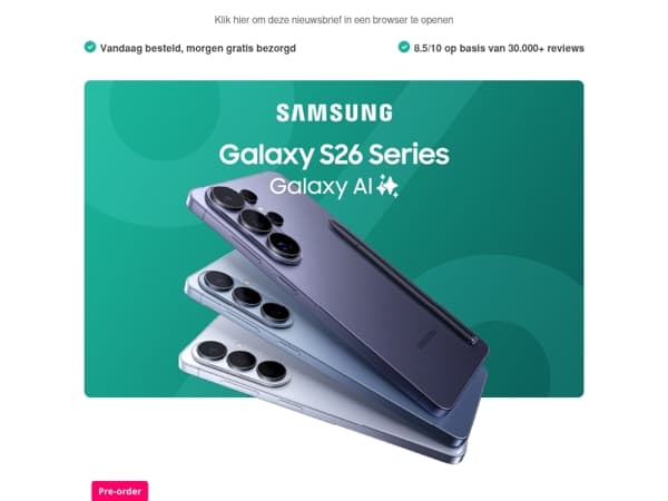 Samsung Galaxy S26, de nieuwe standaard is hier 🔥