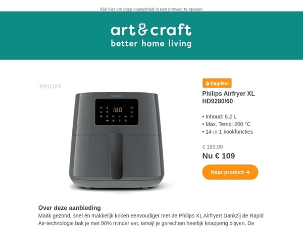 DAGDEAL: Philips Airfryer XL HD9280/60 🍟