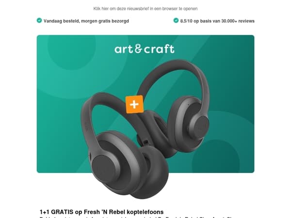 Hoge kortingen, cashback & cadeaus 🔥