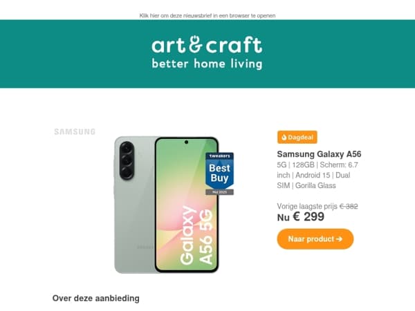 DAGDEAL: Samsung Galaxy A56 5G 128GB 📱🔥