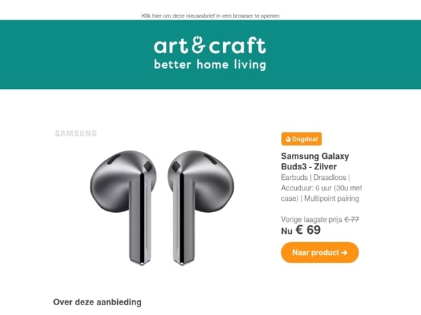 DAGDEAL: Samsung Galaxy Buds3 🔥