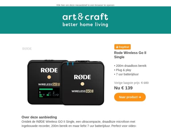 DAGDEAL: Rode Wireless Go II Single