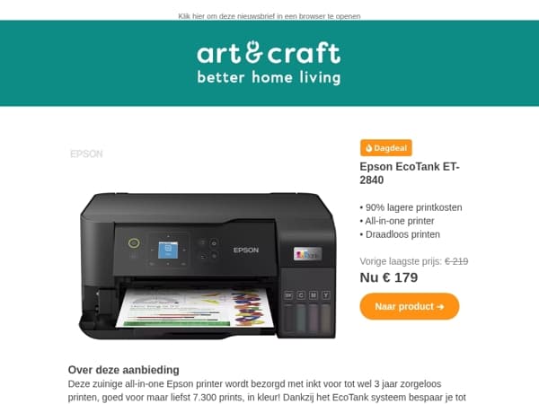 DAGDEAL: Epson EcoTank Printer 🖨️