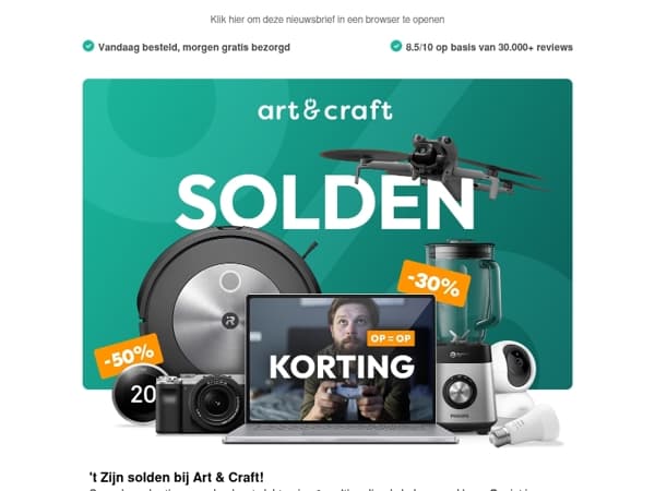 't Zijn solden bij Art & Craft, de hele maand lang! 🔥