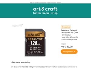 DAGDEAL: Exascend SD kaart