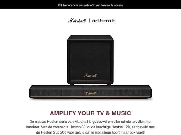 Ontdek Heston, de nieuwe soundbar van Marshall! 🔥🎶
