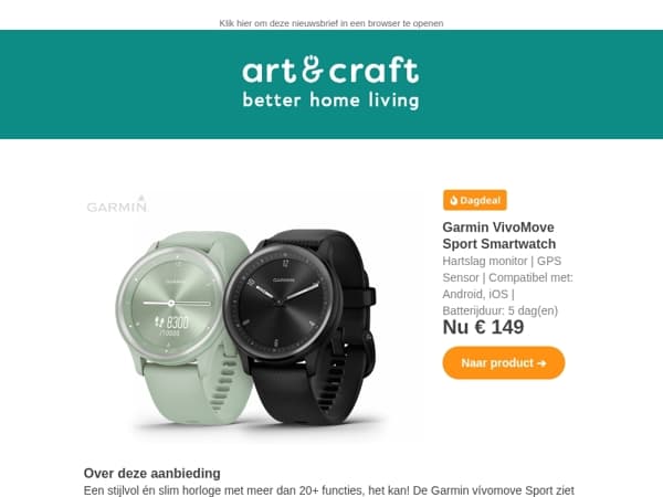 DAGDEAL: Garmin VivoMove Sport 🔥