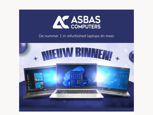 Nieuwe voorraad refurbished laptops is gearriveerd