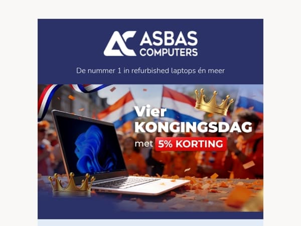 Koningsdag actie: 5% korting wacht op je