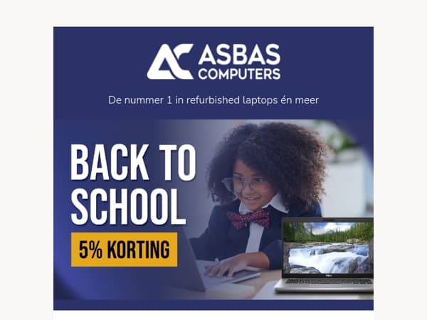 Klaar voor het nieuwe schooljaar? Pak 5% korting op jouw studielaptop 🎓